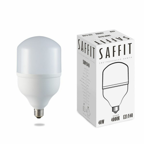 Лампа светодиодная промышленная SBHP1040 40W 4000K 230V E27-E40 | 55092 | SAFFIT
