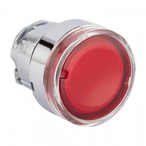 Исполнительный механизм кнопки XB4 красный плоский возвратный без фиксации, с подсветкой EKF PROxima | XB4BW-R | EKF