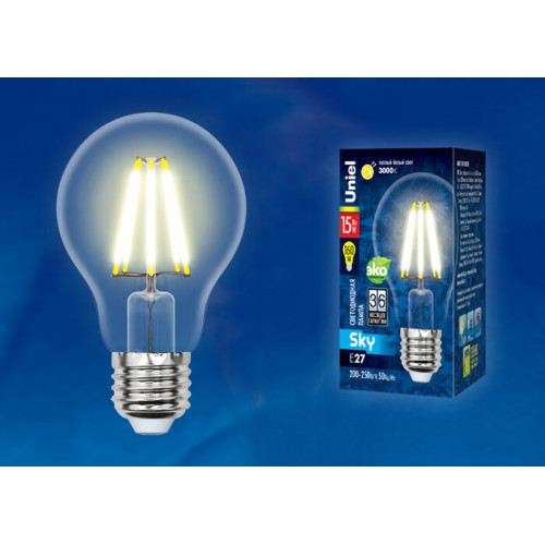 Лампа светодиодная LED-A70-15W/3000K/E27/CL PLS02WH LED. 