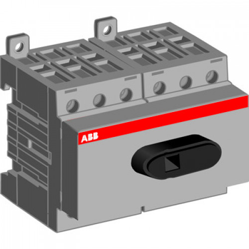 Рубильник OT40F6 до 40А 6-полюсный для установки на DIN-рейку или монтажную плату (без ручки) | 1SCA104936R1001 | ABB