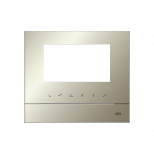 Рамка для абонентского устройства 4,3, золотой, с символом индукционной петли|52313FC-G| ABB