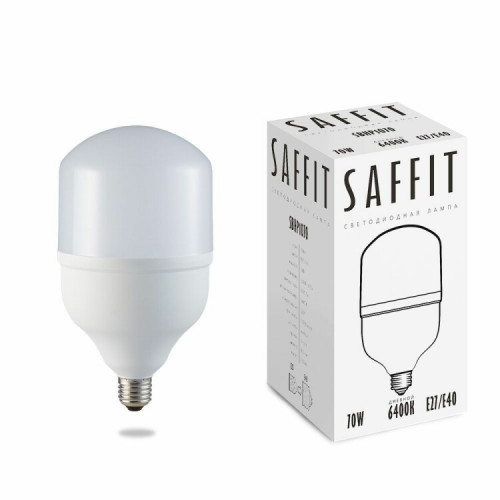 Лампа светодиодная промышленная SBHP1070 70W 6400K 230V E27-E40 | 55099 | SAFFIT