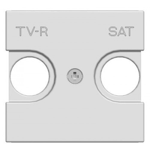 ABB Zenit Альп. белый Накладка для TV-R/SAT розетки, (2 мод) | N2250.1 BL | 2CLA225010N1101 | ABB