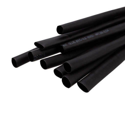 Термоусаживаемая трубка двухстенная клеевая 9,5/4,75 мм черная (уп.10 шт. по 1 м) | 26-2104 | REXANT