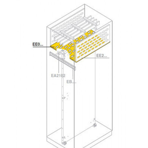 Перегородка горизонтальная 1000x800мм ШхГ | EE1080 | ABB