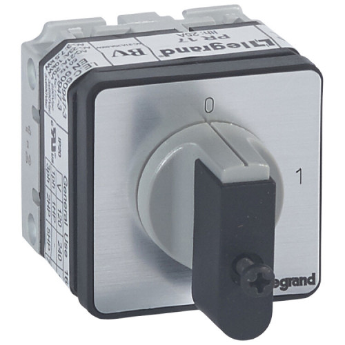Выключатель - положение вкл/откл - PR 17 - 2П - 2 контакта - крепление на дверце | 027406 | Legrand