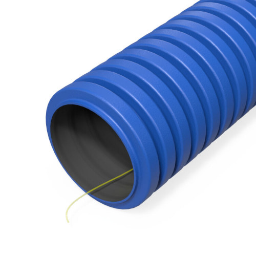 Труба гофрированная двустенная ПНД гибкая d40 мм тип 750 (SN49) с/з синяя (100м/уп)  | PR15.0264 | Промрукав