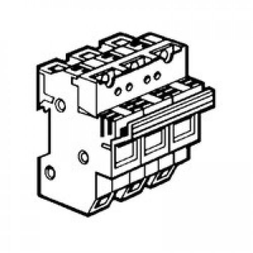 Выключатель-разъединитель SP 58 - 3П - 6 модулей - для промышленных предохранителей 22х58 - с микровыключателем | 021636 | Legrand