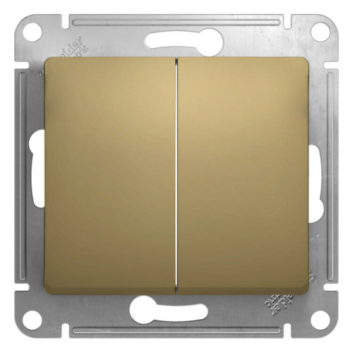 Glossa Титан Выключатель 2-клавишный, сх.5, 10АХ | GSL000451 | SE