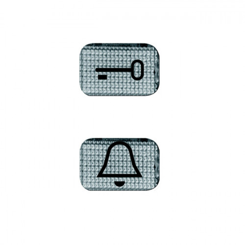 Вставка для клавиши выключателя, Jussi, прозрачная, с символом Колокольчик | 2145KI | 2TKA000712G1 | ABB