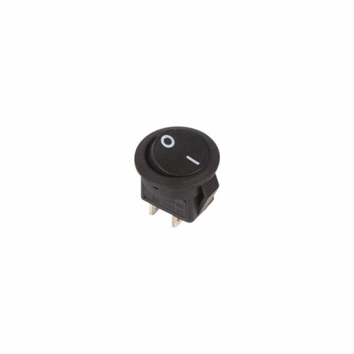 Выключатель клавишный круглый 250V 3А (2с) ON-OFF черный Micro | 36-2510 | REXANT