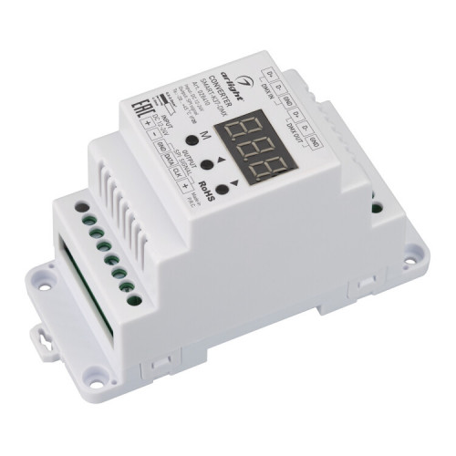 Конвертер SMART-K37-DMX (12-24V, SPI, DIN, 2.4G) (Arlight, Металл) | 028410 | Arlight