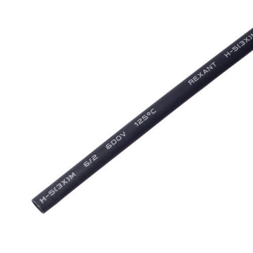Термоусадка клеевая 6,0 / 2,0 мм, черная (1м) | 20-6008 | REXANT
