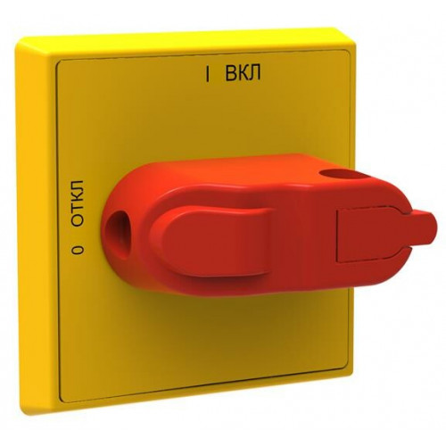 Ручка управления OHYS3PHE-RUH (желто-красная) с символами на русском для рубильников дверного монтажа ОТ16..40FТ | 1SCA108277R1001 | ABB