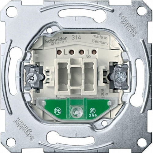MERTEN Механизм карточн.кнопоч. выкл. 10А зам.+с подсвет. сигнал. контакт. QF | MTN3760-0000 | Schneider Electric