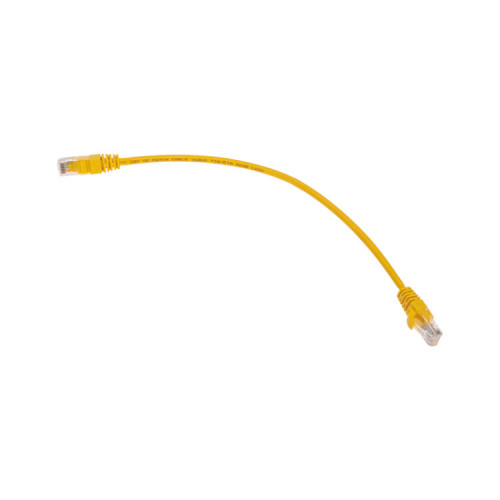 Патч-корд U/UTP, CAT 5e, RJ45-RJ45, 26AWG, LSZH, желтый, 0,3м REXANT | 02-0105-03 | REXANT