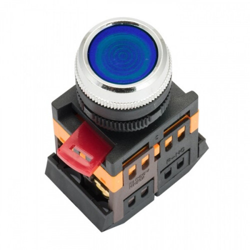 Кнопка ABLFS-22 с подсветкой синий NO+NC 230В EKF PROxima | ablfs-22-b | EKF