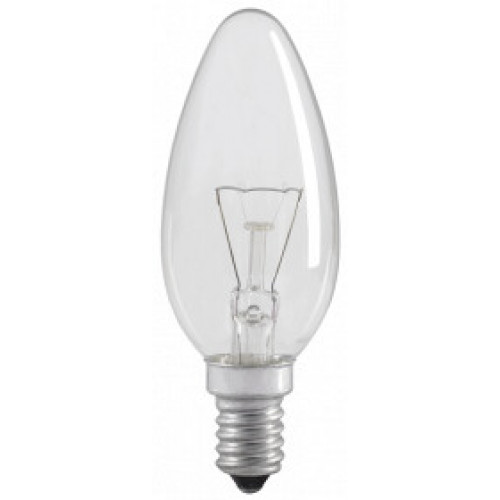 Лампа накаливания C35 свеча прозр. 60Вт E14 | LN-C35-60-E14-CL | IEK