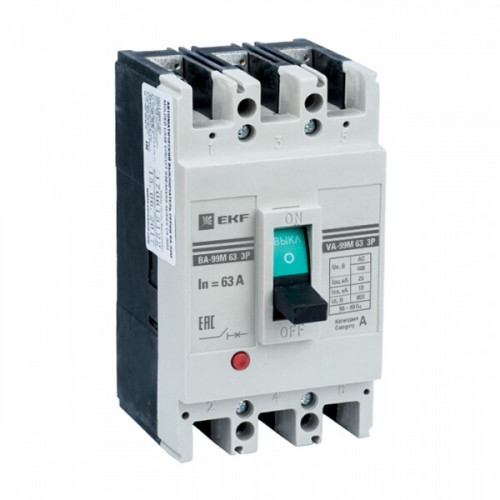 Автоматический выключатель ВА-99М 63/32А 3P 20кА EKF Basic | mccb99-63-32m | EKF