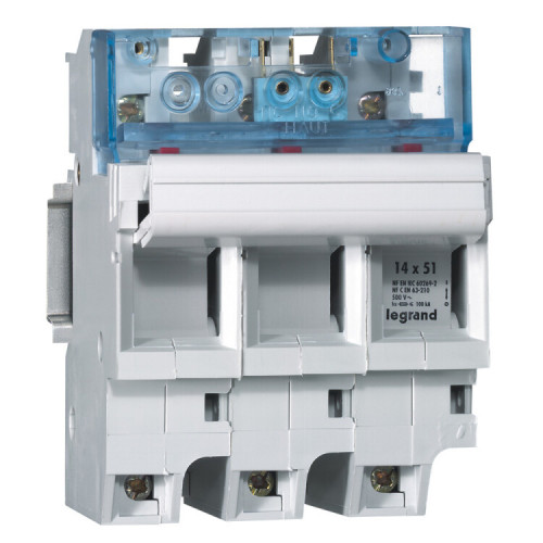 Выключатель-разъединитель SP 51 - 3П - 4,5 модуля - для промышленных предохранителей 14х51 - с микровыключателем | 021536 | Legrand