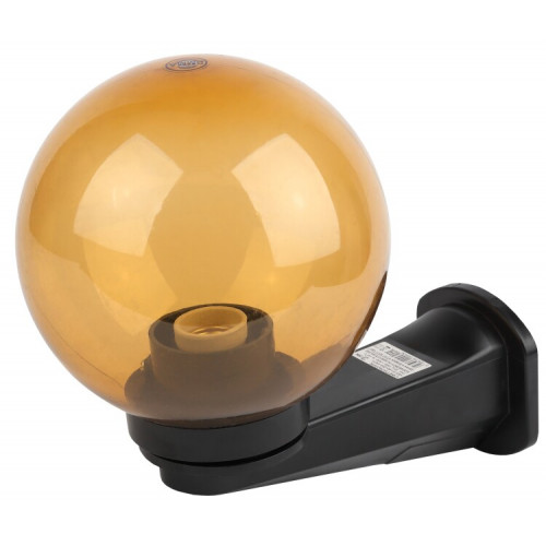Светильник садово-парковый НБУ 01-60-253 , шар золотистый с настенным крепежом D=250 mm | Б0048081 | ЭРА