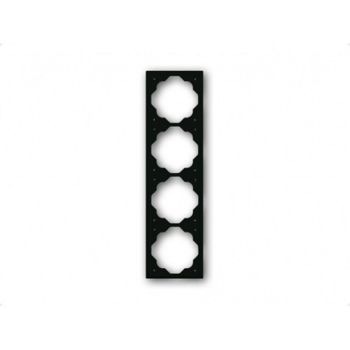 Рамка 4-постовая, серия impuls, цвет чёрный бархат | 1754-0-4427 | 2CKA001754A4427 | ABB