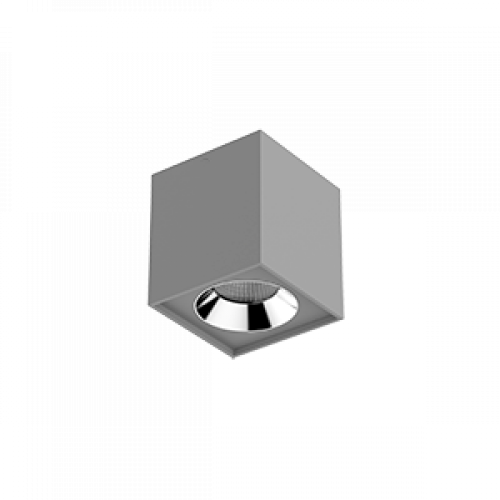 Светильник светодиодный DL-02 Cube накладной 100*110 12W 4000K 35° RAL7045 серый муар | V1-R0-H0360-20000-2001240 | VARTON