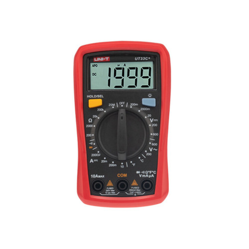 Портативный мультиметр UNI-T UT33C+ с измер. температуры, прозвонка | 13-0057 | SDS