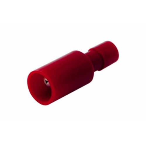 Разъем штекерный полностью изолированный штекер 4 мм 0.5-1.5 мм? (РШПи-п 1.5-4/РШИп 1,25-4) красный | 08-0561 | REXANT