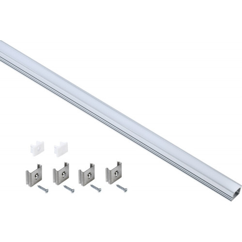 Профиль алюминиевый для светодиодной ленты 1712 накл. прям. 2м к-т опал | LSADD1712-SET1-2-N1-1-08 | IEK