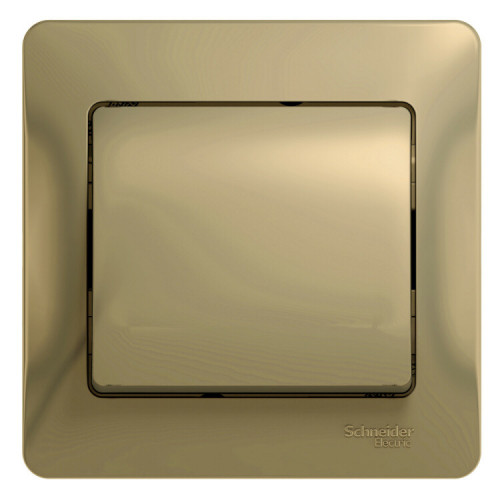 Glossa Титан Выключатель 1-клавишный, сх.1, 10АХ (в сборе с рамкой) | GSL000412 | SE