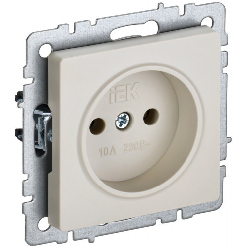 BRITE Роз. без з/к/ш 10А РС10-1-0-БрКр бежевый | BR-R10-10-K10 | IEK