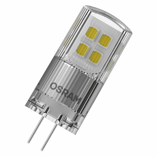 Лампа диммируемая светодиодная PARATHOM PIN 200лм 2Вт 2700К G4 колба PIN 320° прозр пластик 12В | 4058075622388 | OSRAM
