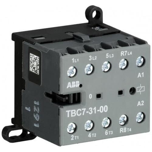 Мини-контактор TBC7-31-00-62 (12A при AC-3 400В), катушка 77-143VDC, с винтовыми клеммами | GJL1313461R6002 | ABB