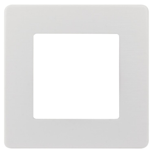 Рамка для розеток и выключателей серия 12 12-5101-01 на 1 пост, сатин, белый | Б0052499 | ЭРА