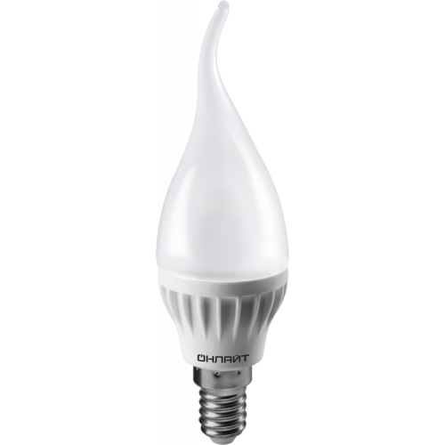 Лампа светодиодная OLL-FC37-8-230-2.7K-E14-FR | 61197 | ОНЛАЙТ