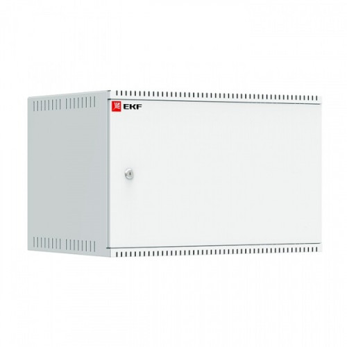 Шкаф телекоммуникационный настенный 6U (600х450) дверь металл, Astra A серия EKF Basic | ITB6M450 | EKF