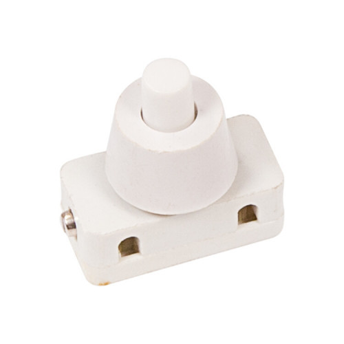 Выключатель-кнопка 250V 2А (2с) ON-OFF белый (для настольной лампы) | 36-3012 | REXANT
