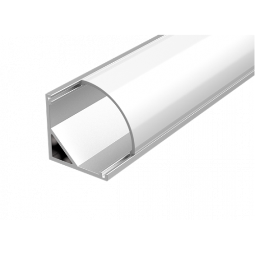 Алюминиевый профиль для LED ленты с рассеивателем для углового монтажа 2м | V4-R0-70.0001.KIT-0203 | VARTON