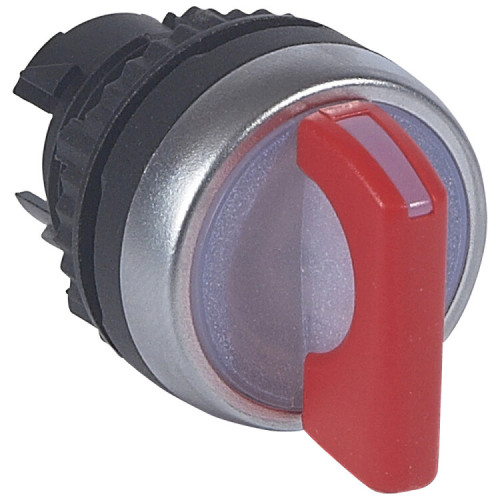Переключатель - Osmoz - для комплектации - с подсветкой - 2 положения с фиксацией - 90° - красный | 024041 | Legrand