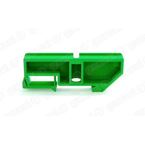 Изолятор для установки нулевой шины на DIN-рейку 35мм зеленый | GE60021-10 | GREENEL