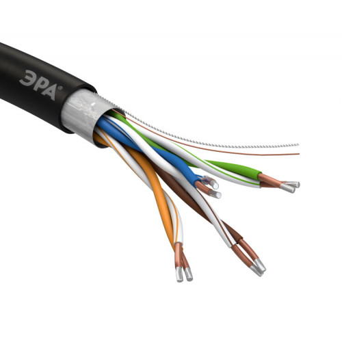 Кабель витая пара F/UTP 4x2x24AWG Cat5e CCA PE OUTDOOR 305м SIMPLE (2/30) | Б0044441 | ЭРА