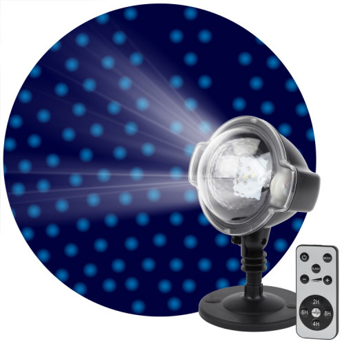 Проектор светодиодная Падающий снег мультирежим холодный свет, ENIOP-03 , 220V, IP44 (12/72) | Б0041644 | ЭРА