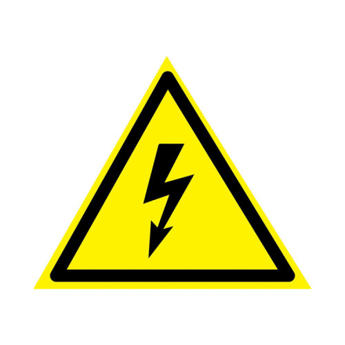 Наклейка знак электробезопасности «Опасность поражения электротоком» 85х85х85 мм 20шт | 56-0006-4 | REXANT
