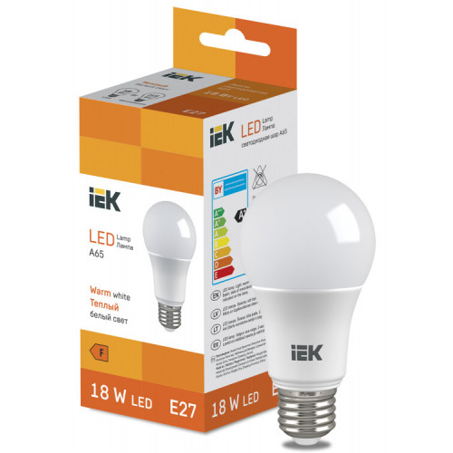 Лампа светодиодная Bulb A65 1850lm 3000K E27 | LL-I-A65-18-230-30-E27 | IEK