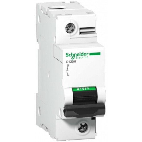 Выключатель автоматический однополюсный C120H 100А B 15кА | A9N18403 | Schneider Electric