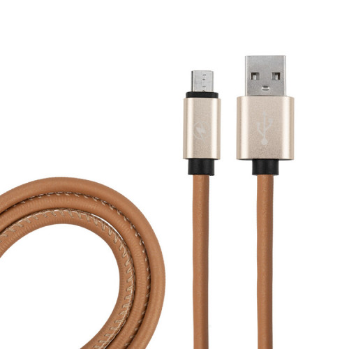 USB кабель micro USB, коричневый эко-кожа, 1 метр REXANT | 18-4231 | REXANT