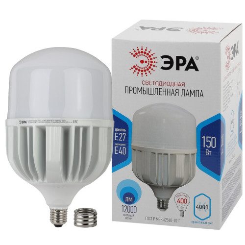 Лампа светодиодная промышленная POWER LED POWER T160-150W-4000-E27/E40 E27/E40 150Вт колокол | Б0051795 | ЭРА