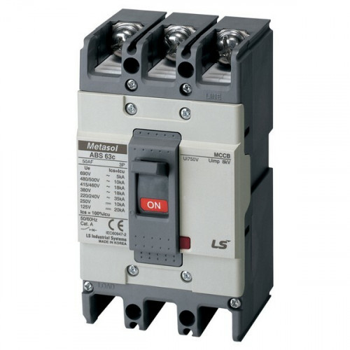 Автоматический выключатель ABS62c (42/37кА 380/415В) 2Р) 60A | 130002500 | LSIS