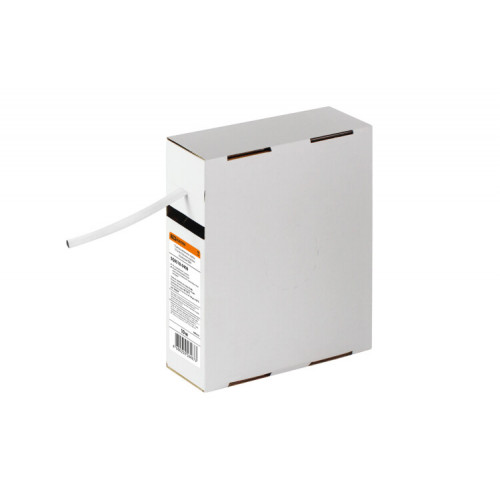 Термоусаживаемая трубка ТУТнг 6/3 белая в коробке (10 м/упак) | SQ0518-0408 | TDM